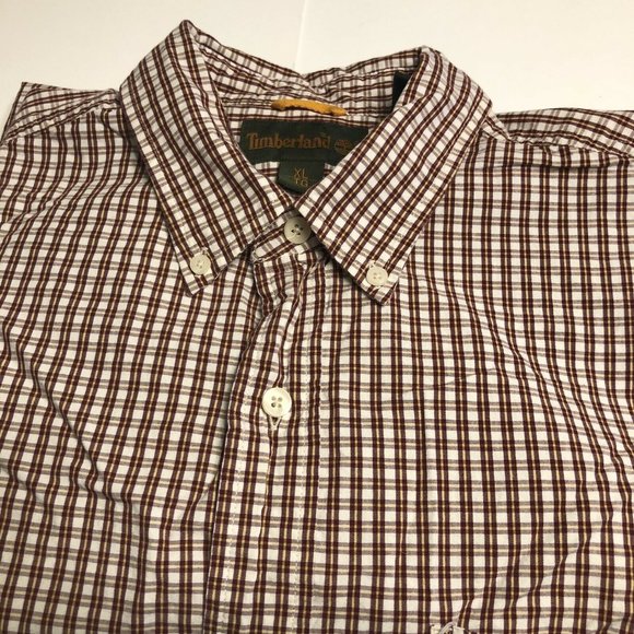 Timberland Other - Timberland Long Sleeve Button Down Casual Shirt, XL, Red/White Checks, Cotton